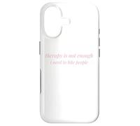 Carcasa para iPhone 17 La Terapia no es Suficiente, Necesito morder a la Gente Divertida
