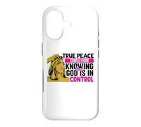 Carcasa para iPhone 17 La verdadera Paz Viene de Saber Que Dios está en Control Mujer