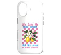Carcasa para iPhone 17 La Vida me DIO Algunos Limones Pero mi Jesús Él está Haciendo Limonada