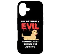 Carcasa para iPhone 17 Labrador I'm Actually Evil People Just Think I'm Joking