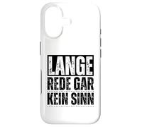 Carcasa para iPhone 17 Lange Rede Gar Kein Sinn Frase Alemana Graciosa