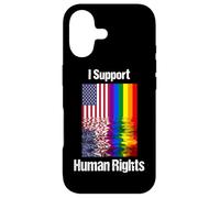 Carcasa para iPhone 17 Las Banderas apoyan los Derechos Humanos Orgullo Gay Reflexión Diversidad