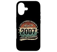 Carcasa para iPhone 17 Las Leyendas Nacen En Agosto 2007 Hombre Mujer Retro