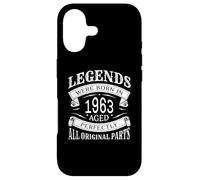 Carcasa para iPhone 17 Las Leyendas Nacieron en 1963 envejecidas Perfectamente Todas Las Partes Originales