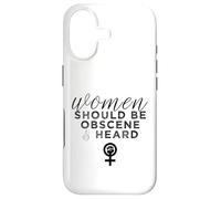 Carcasa para iPhone 17 Las Mujeres Deben ser obscenas y escuchadas con un Lema Feminista Divertido