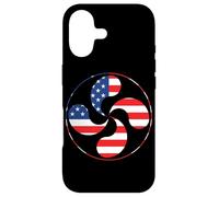 Carcasa para iPhone 17 Lauburu Basque Country Cross Ikurrina Euskal Herria Bandera de Estados Unidos