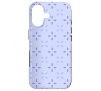 Carcasa para iPhone 17 Lavender Pastel Blue Purple Cross Leaves Petals Pattern
