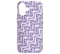 Carcasa para iPhone 17 Lavender Purple Triangle Zigzag Geometric Abstract Pattern