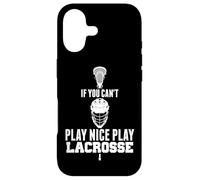 Carcasa para iPhone 17 LAX Game Can't Play Nice Play Lacrosse Apparel Goat Lacrosse