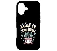 Carcasa para iPhone 17 Leaf It To Me Kawaii Juego de Palabras de Plantas de Interior Lindo botánico