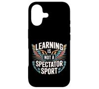 Carcasa para iPhone 17 Learning Is Not A Spectator Sport Motivación docente |-
