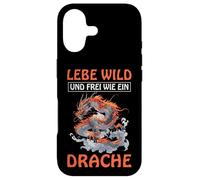 Carcasa para iPhone 17 Lebe Wild Und Frei Wie Ein Drache Continuar Dragones