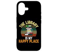 Carcasa para iPhone 17 Lector Vintage The Library Is My Happy Place, Bibliotecario Retro