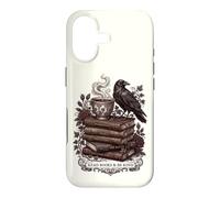 Carcasa para iPhone 17 Lee Libros y sé Amable Dark Academia Literatura clásica Cuervo