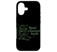 Carcasa para iPhone 17 Leer un Libro Prohibido Libro de Lectura de Rana Nerd Literatura Adicto