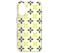 Carcasa para iPhone 17 Lemon Yellow Green Leaves Crosses Petals Botanical Pattern