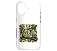 Carcasa para iPhone 17 Lémur Vida Silvestre Animal Selva Bosque Árbol Rama Tropical
