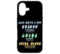 Carcasa para iPhone 17 Lenguaje de señas Americano Manos Verso de la Biblia Cristianismo
