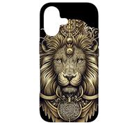 Carcasa para iPhone 17 Leo Ornate Lion Head Astrología Detallada Leo Zodiac