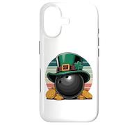 Carcasa para iPhone 17 Leprechaun Bowling Ball St. Patrick's Day Gold