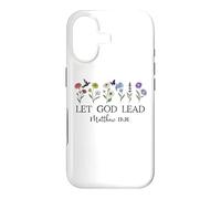 Carcasa para iPhone 17 Let God Lead Women Bible Verse Matthew 19:26 Christian Faith