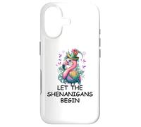 Carcasa para iPhone 17 Let The Shenanigans Begin Mardi Gras Flamingo St Patrick's