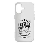 Carcasa para iPhone 17 Let Us Go Bananas Plátanos Amarillos Kawaii Bananas Divertidas