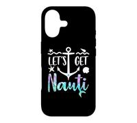 Carcasa para iPhone 17 Let's Get Nauti Bachelorette Party Funny Bride Mermaid Theme
