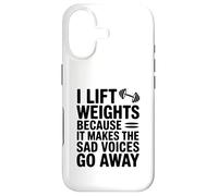 Carcasa para iPhone 17 Levanto Pesas Porque Hace Que Las Voces tristes desaparezcan
