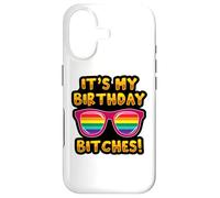 Carcasa para iPhone 17 LGBTQI It's My Birthday Bitches Pride Rainbow Hombres Mujeres