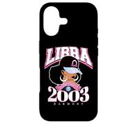 Carcasa para iPhone 17 Libra 2003 Zodiac Year Melanin Skin Afro Diva Rasgos