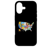 Carcasa para iPhone 17 License Plate American Flag US Map Art American Map Shirt