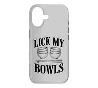 Carcasa para iPhone 17 Lick My Bowls Rice and Chopsticks Funny Foodie Juego de Palabras para Adultos