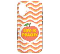 Carcasa para iPhone 17 Life Is Peachy - Melocotón de Frutas Divertidas y envejecidas