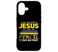 Carcasa para iPhone 17 Life Without Jesus Funny Christian Religious Faith