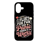 Carcasa para iPhone 17 Ligar I Flirt For Fun and Panic When It Works Solteros Citas