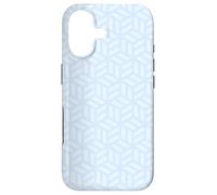 Carcasa para iPhone 17 Light Blue Cubes Geometric Optical Illusion Tranquil Pattern