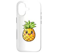 Carcasa para iPhone 17 Linda Fruta Kawaii con Cara de piña Feliz