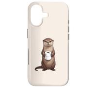 Carcasa para iPhone 17 Linda Nutria sosteniendo Papel higiénico Divertido Humor de baño