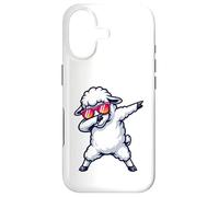 Carcasa para iPhone 17 Linda Oveja Blanca esponjosa con Gafas de Sol