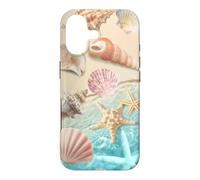 Carcasa para iPhone 17 Linda Playa estética océano Concha Costera Verano mar Tema