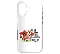 Carcasa para iPhone 17 Linda Vaca Mantener Fuera de mi Pasto
