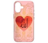 Carcasa para iPhone 17 Lindo Alá caligrafía árabe corazón Islam Signo musulmán