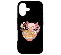 Carcasa para iPhone 17 Lindo Axolotl Come Fideos Ramen, gráfico Kawaii de Axolotl
