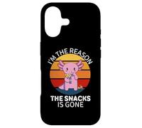 Carcasa para iPhone 17 Lindo Axolotl Vintage: Soy la razón por la Que se Acabaron los bocadillos
