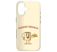 Carcasa para iPhone 17 Lindo café Mascota Domingo Brunch Amante Foodies Vintage Retro
