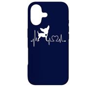 Carcasa para iPhone 17 Lindo Chihuahua Perro Heartbeat ECG Pulso Perros Amantes Disfraz