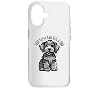Carcasa para iPhone 17 Lindo Dibujo Animado de Keep Calm and Hug a Dog