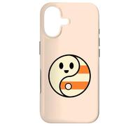 Carcasa para iPhone 17 Lindo Fantasma Yin Yang Halloween Candy Corn Balance Diseño