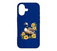 Carcasa para iPhone 17 Lindo Ganso Hawaiano Nene con Hibisco Amarillo